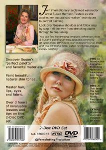 Watercolor painting DVD or video download: 'Watercolor Portrait Workshop' by Susan Harrison-Tustain - for all skill levels