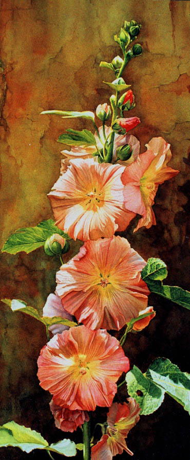 'Qualcosa di Vecchio Qualcosa di Nuovo' - Floral Painting - Watercolor on Arches 300gsm hot pressed paper 24″ x 10″ 610 mm x 255 mm