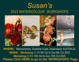 Susan Harrison-Tustain 2023 Watercolor Workshops